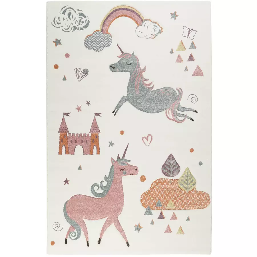 Esprit Kinderteppich Sunny Unicorn weiß