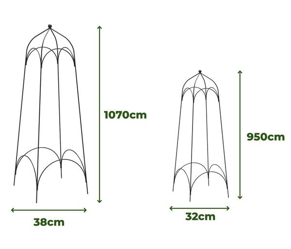 Dehner Obelisk-Set Tenda, 2-teilig
