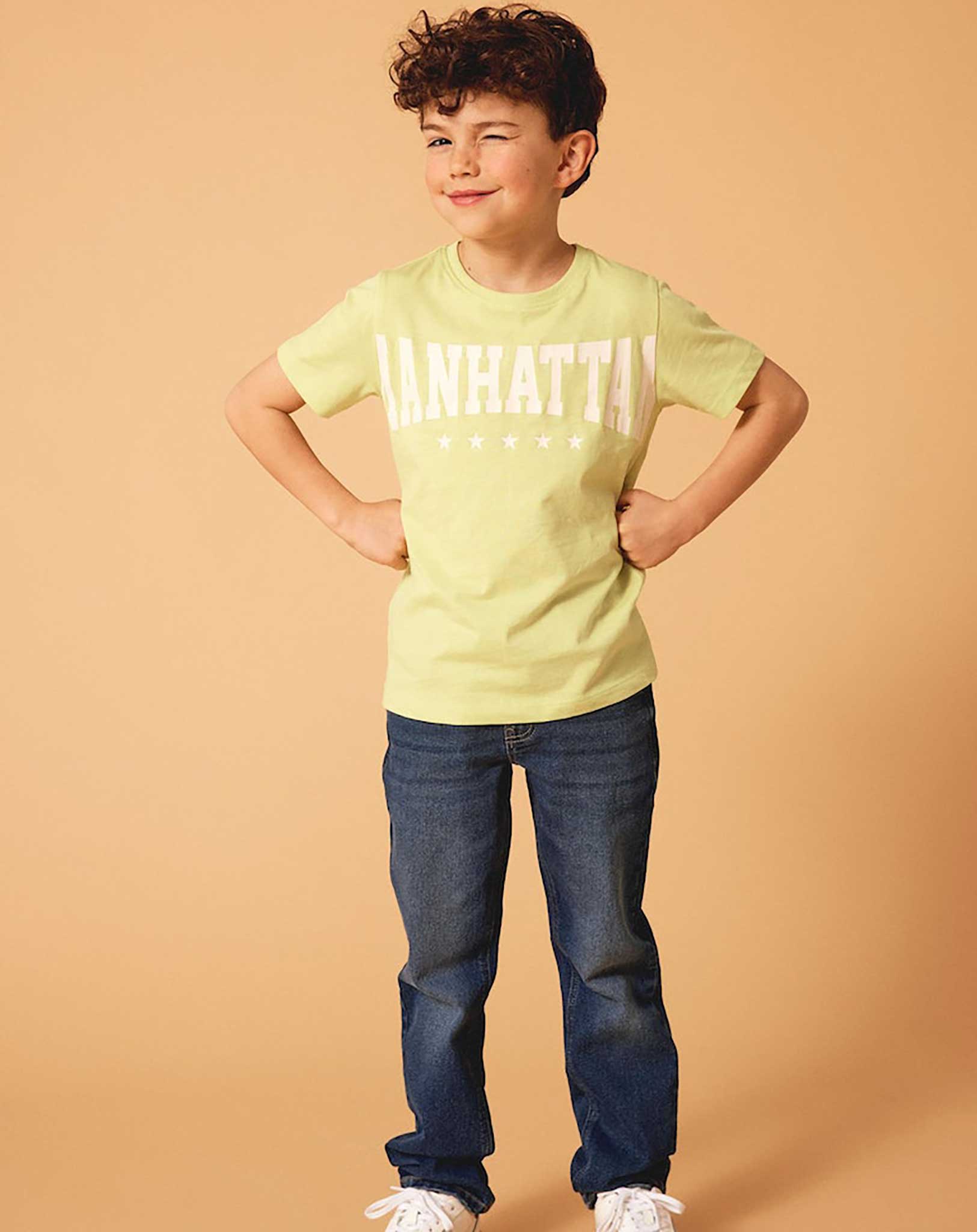 T-Shirt NKMBERTE MANHATTAN in wild lime