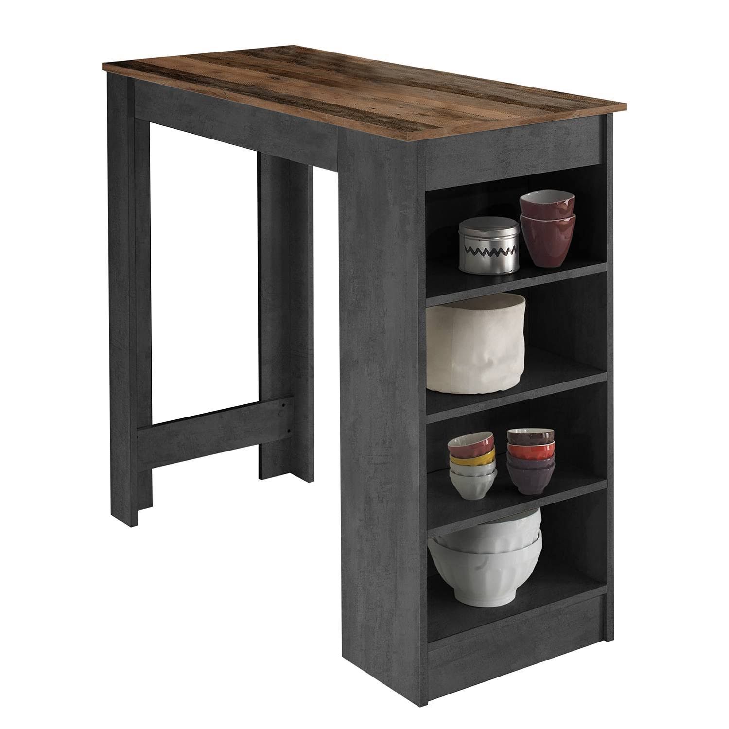 Bartisch Old Style - Beton 115 x 50 cm Rechteckig - Mojito