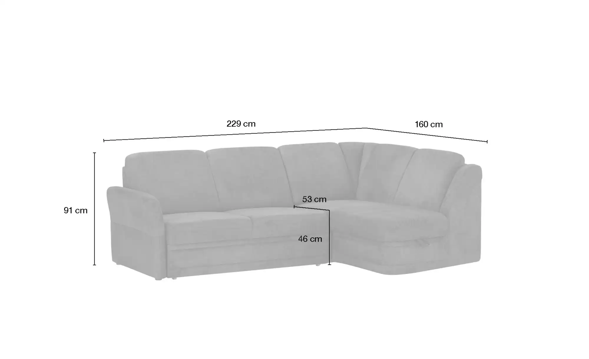 Polstermöbel Oelsa Ecksofa Luna