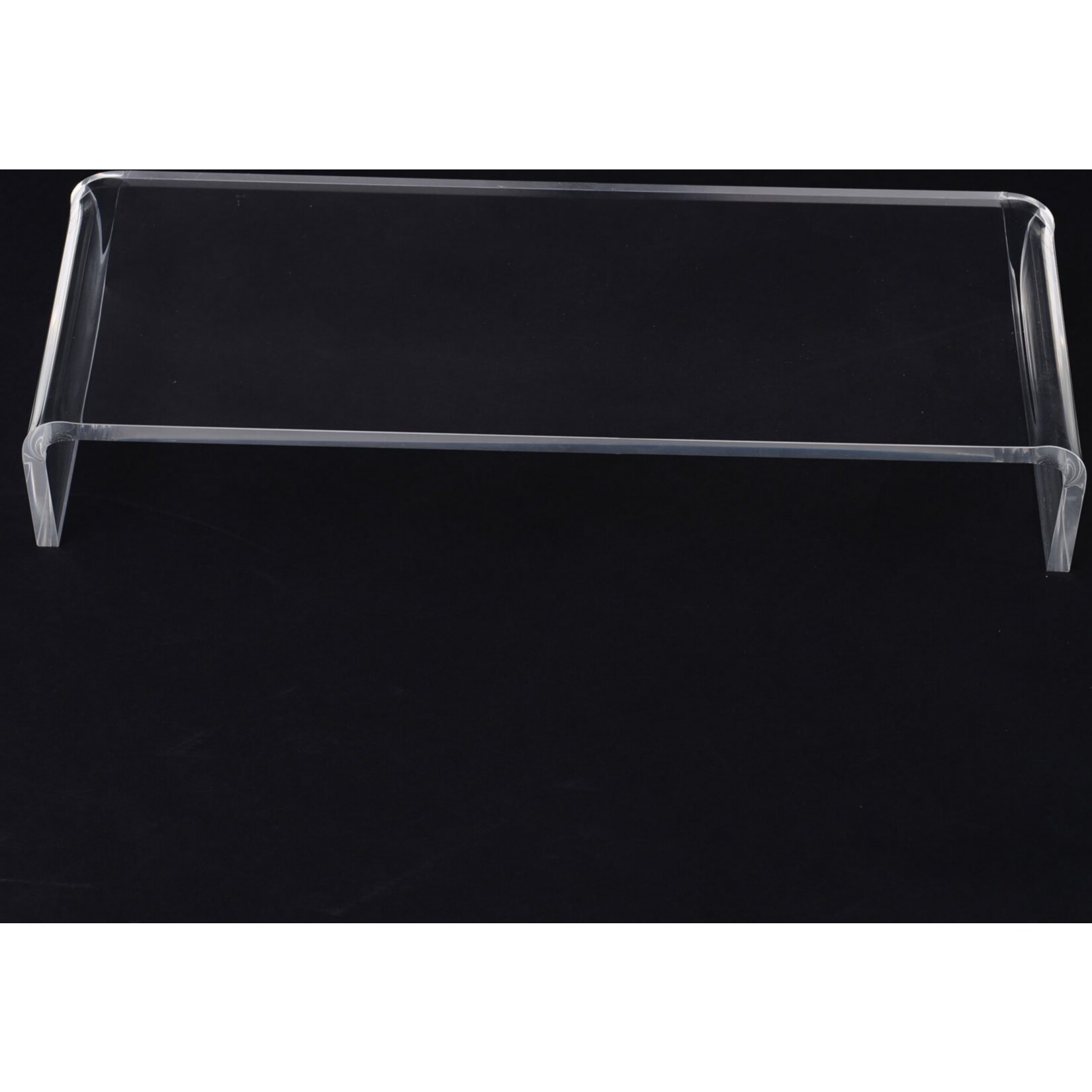 HOMCOM Bildschirmständer für TFT/LCD-Monitore transparent 53 x 19 x 9 cm (LxBxH)
