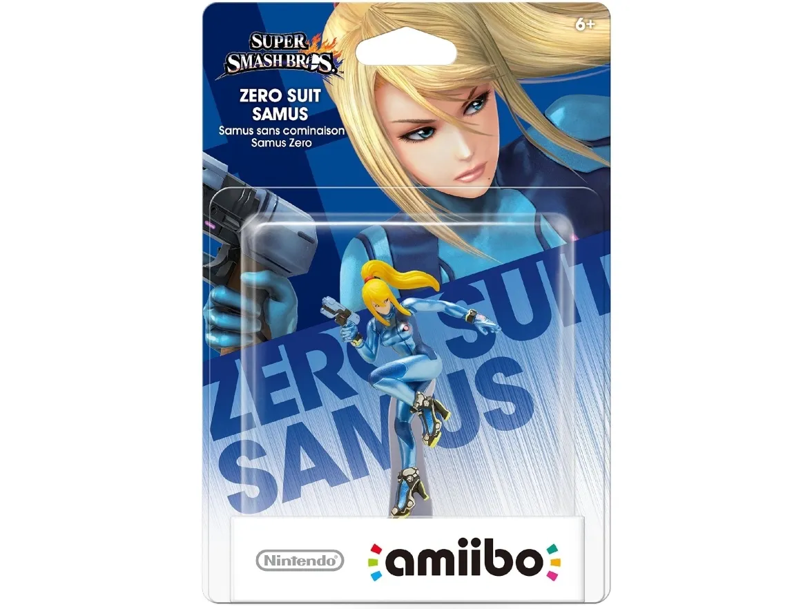 Nintendo amiibo Zero Suit Samus - Super Smash Bros. Collection - yderligere videospilsfigur for spilkonsol