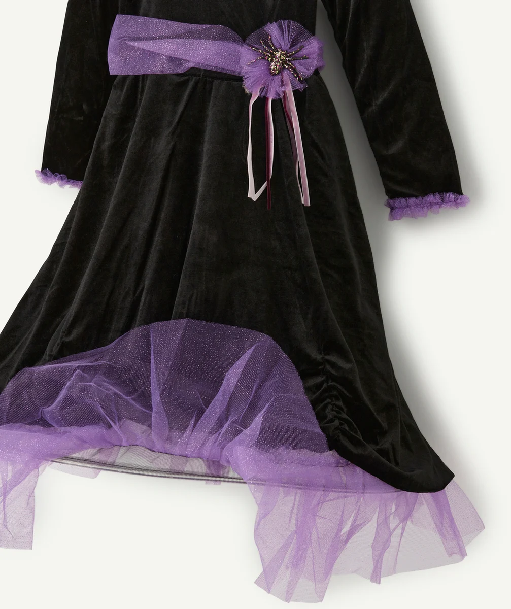 GREAT PRETENDERSDÉGUISEMENT VERA LA SORCIÈRE EN VELOURS NOIR ET VIOLET
