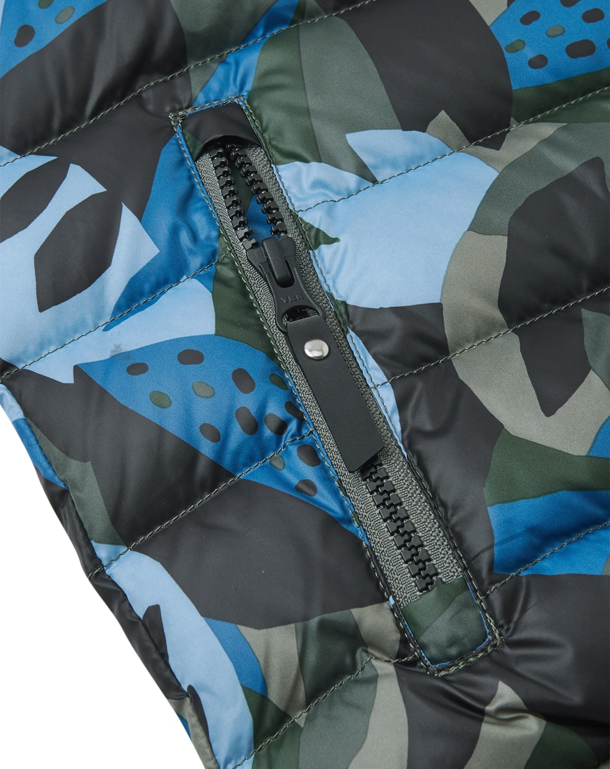 Daunenjacke FINNOO zum Wenden in thyme green