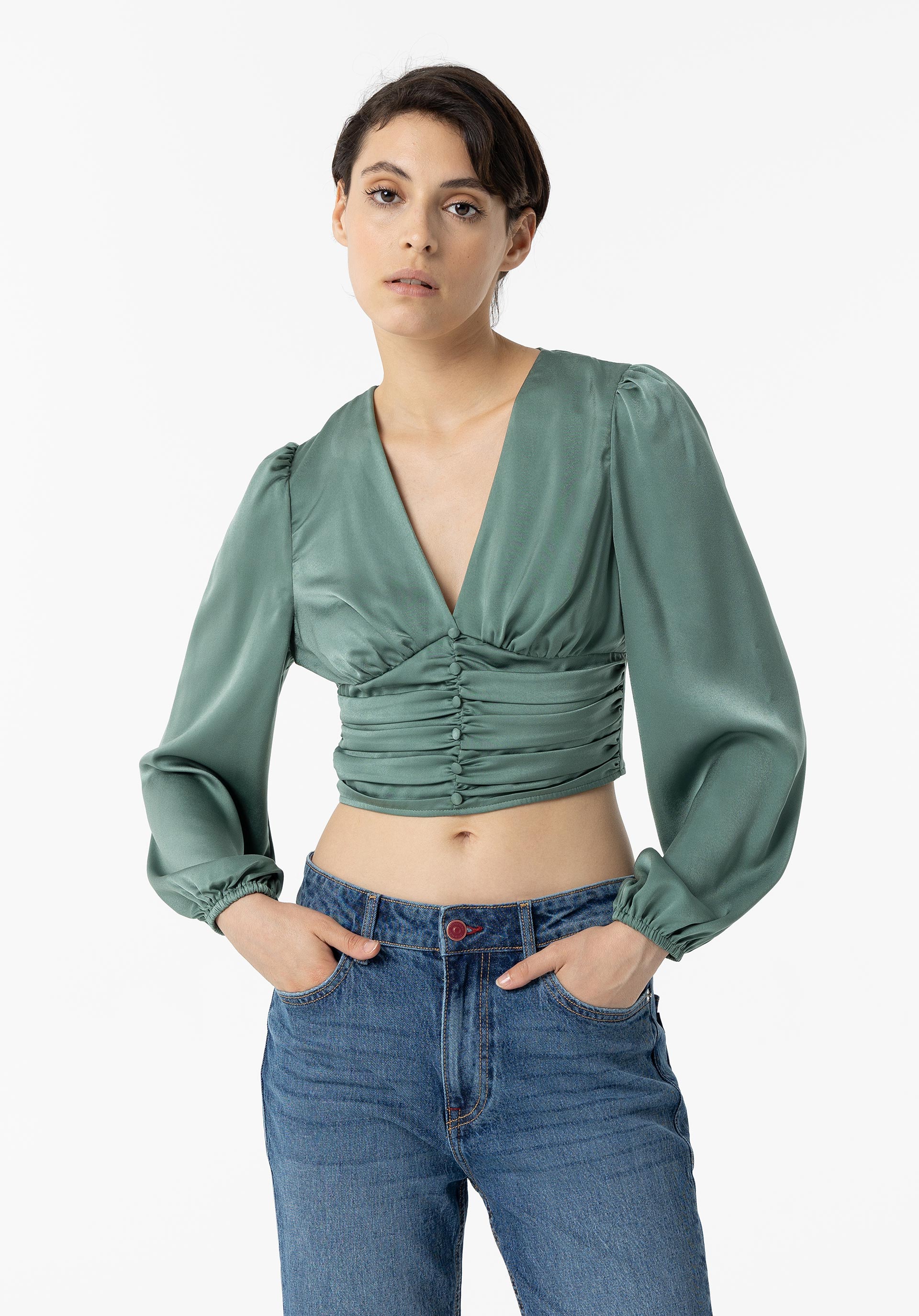 Blusa Acetinada