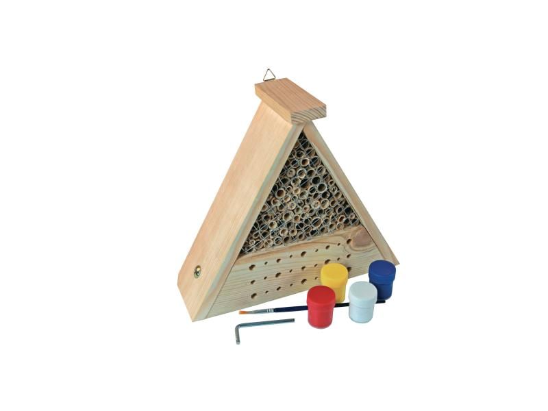 Windhager Insektenhotel BEE for Kids Komplettbausatz zum selbst Bemalen