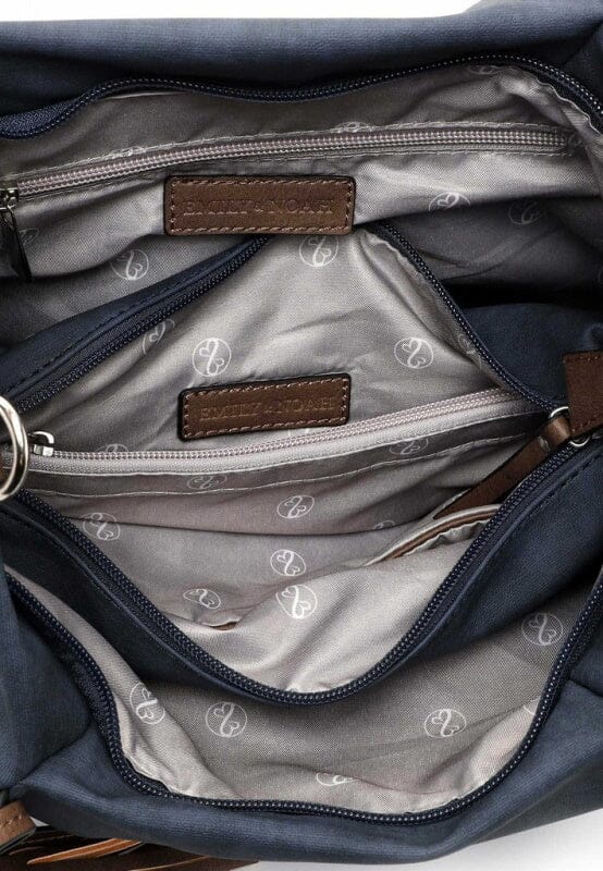 Emily & Noah Elke Bag in Bag Shopper M Blue Taupe