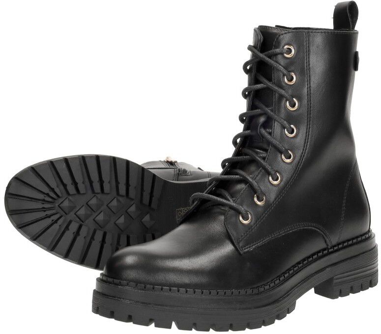 Sub55 Veterschoenen Hoog zwart