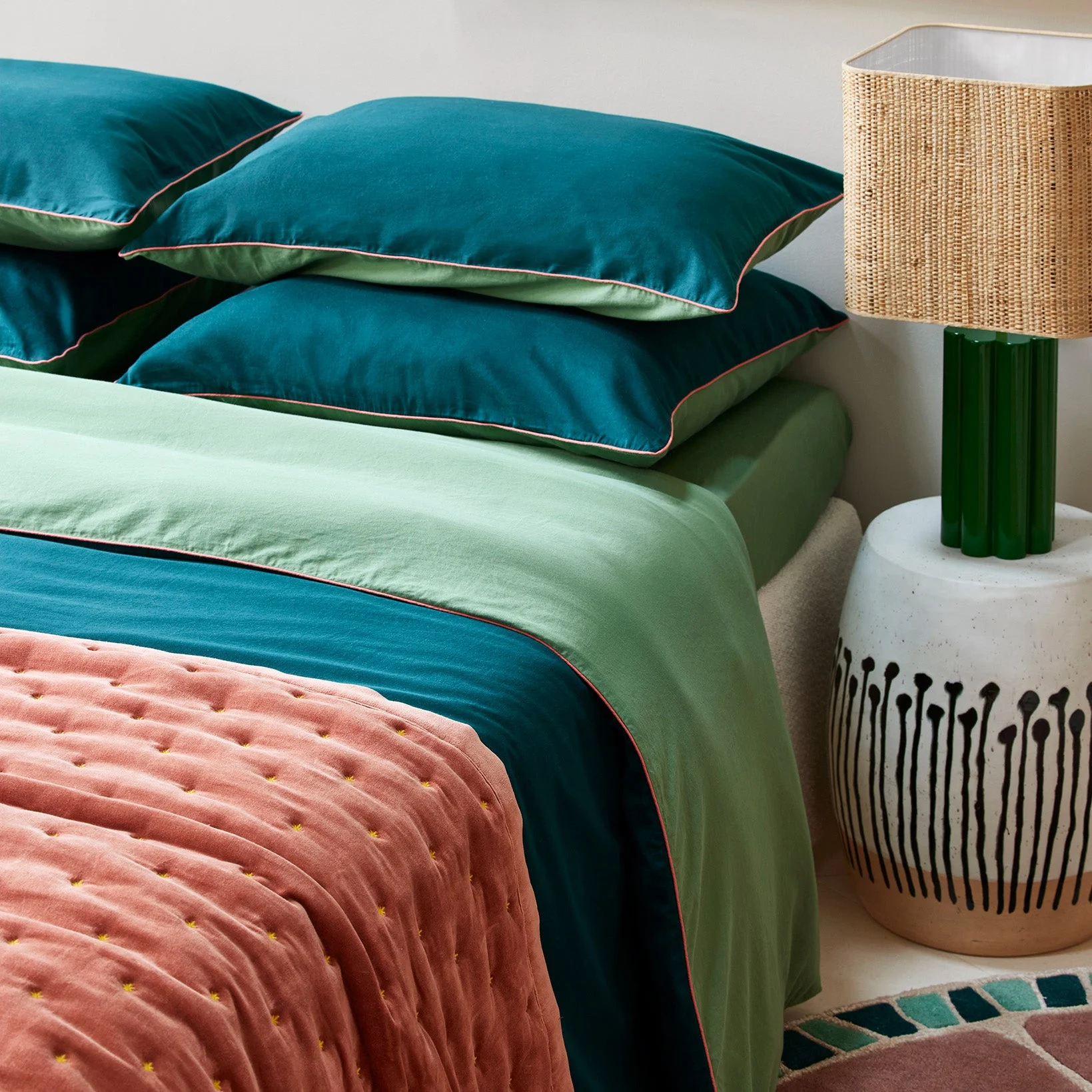 ADEN - Housse de couette | Vert