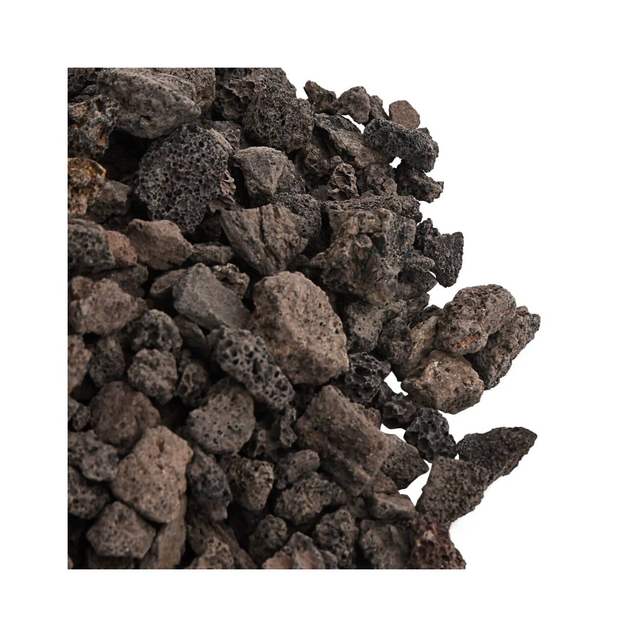 VidaXL Vulkangestein Schwarz 1-2 cm 10 kg