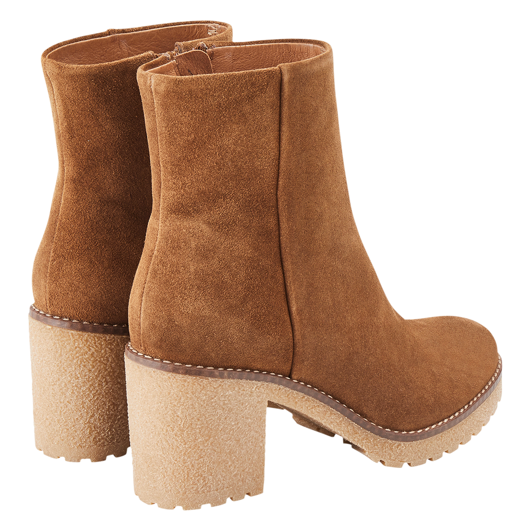PELAGIA - Bottines en cuir velours | Marron