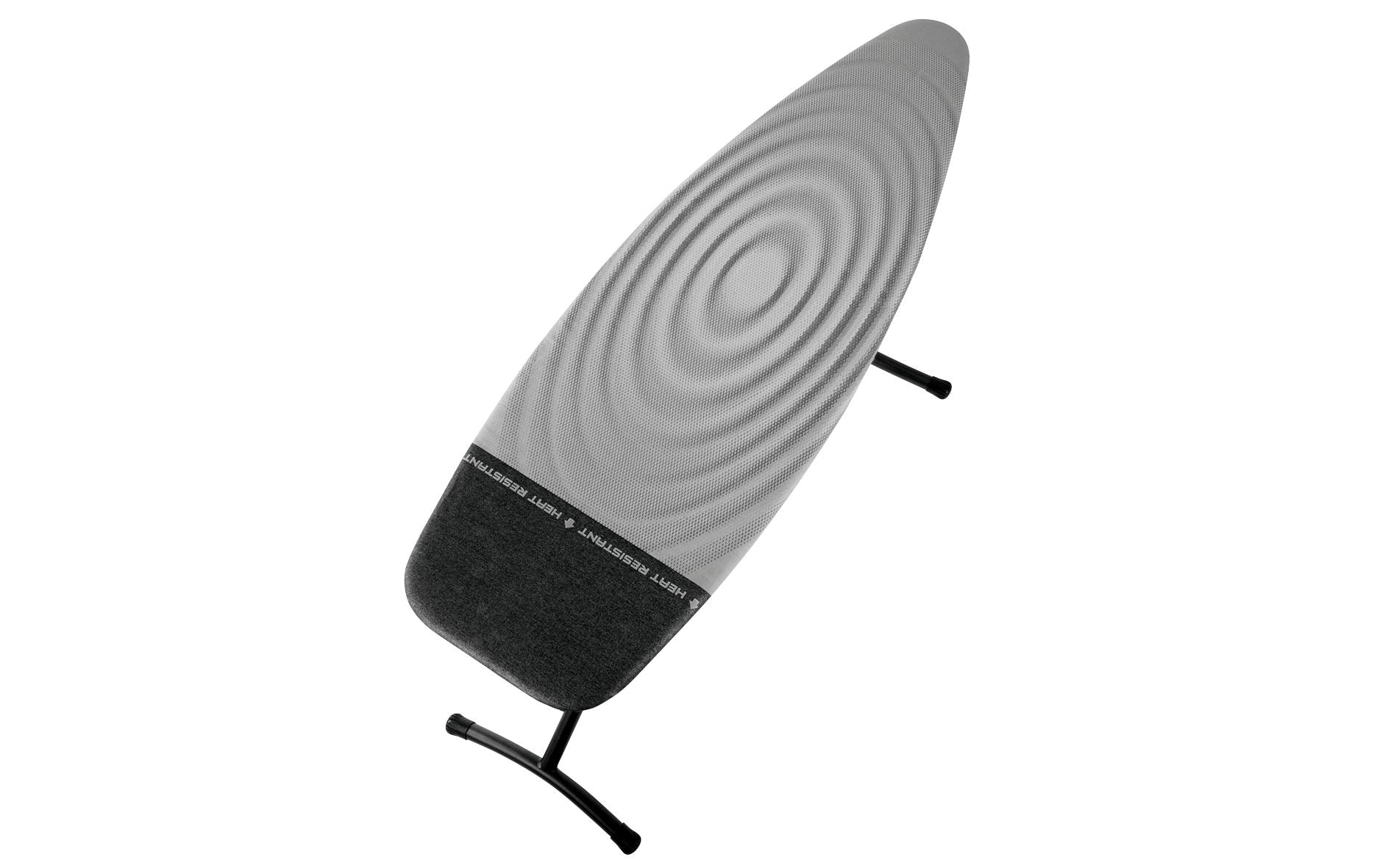 Bügeltisch mit hitzebeständiger Parkzone, Titan Oval<br>Bügelbrett D, 135 cm x 45 cm