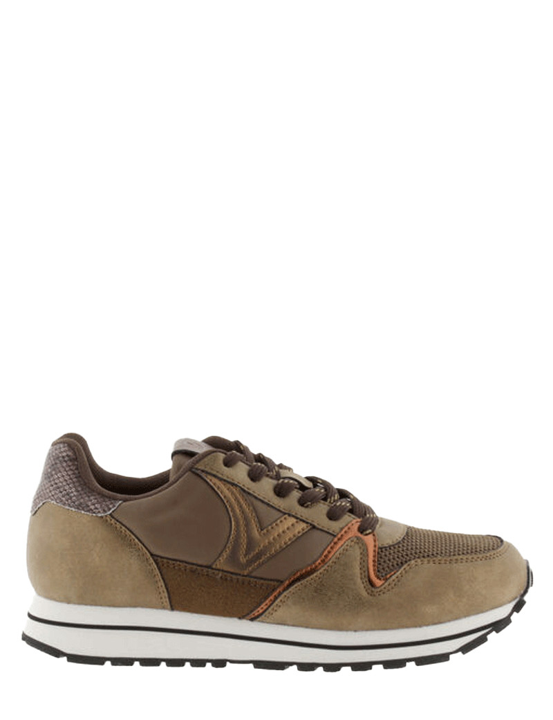 VICTORIA BASKETS FEMME COMPENSÉES COLORIS BRONZE