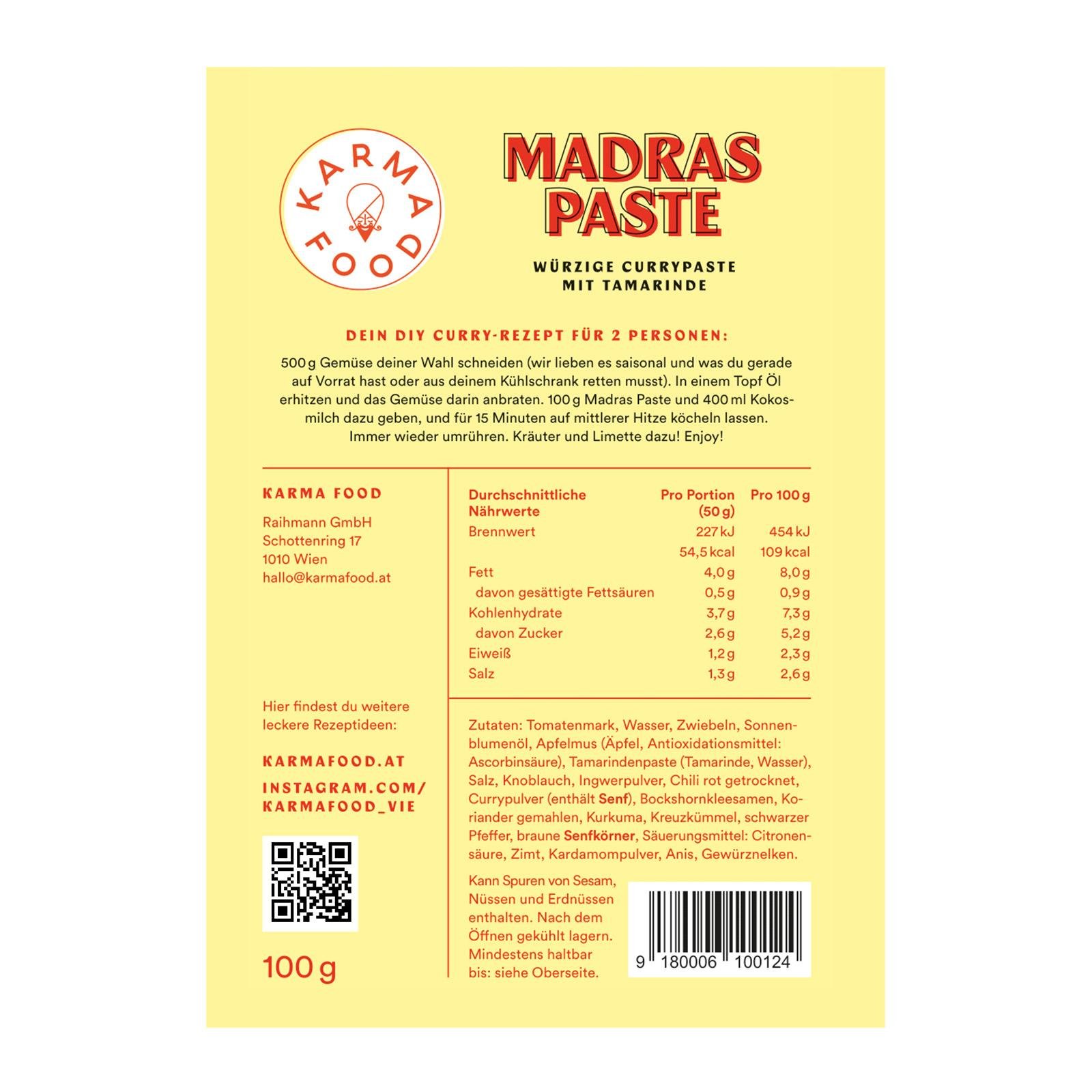 Karma Food Madras Paste