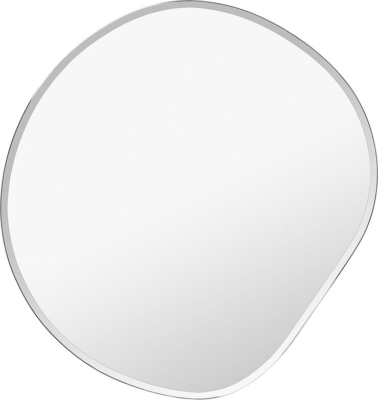 ferm LIVING Pond Mirror - XL - Dark chrome Grå