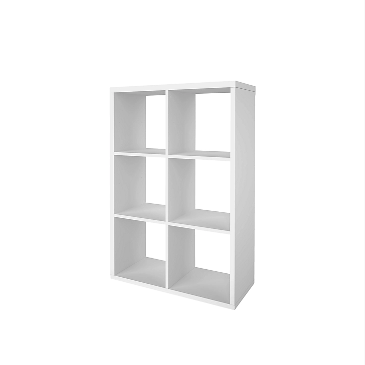 Étagère modulable 6 cubes GoodHome Mixxit blanc