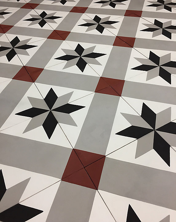 Carreaux de ciment 20x20cm multicolor
