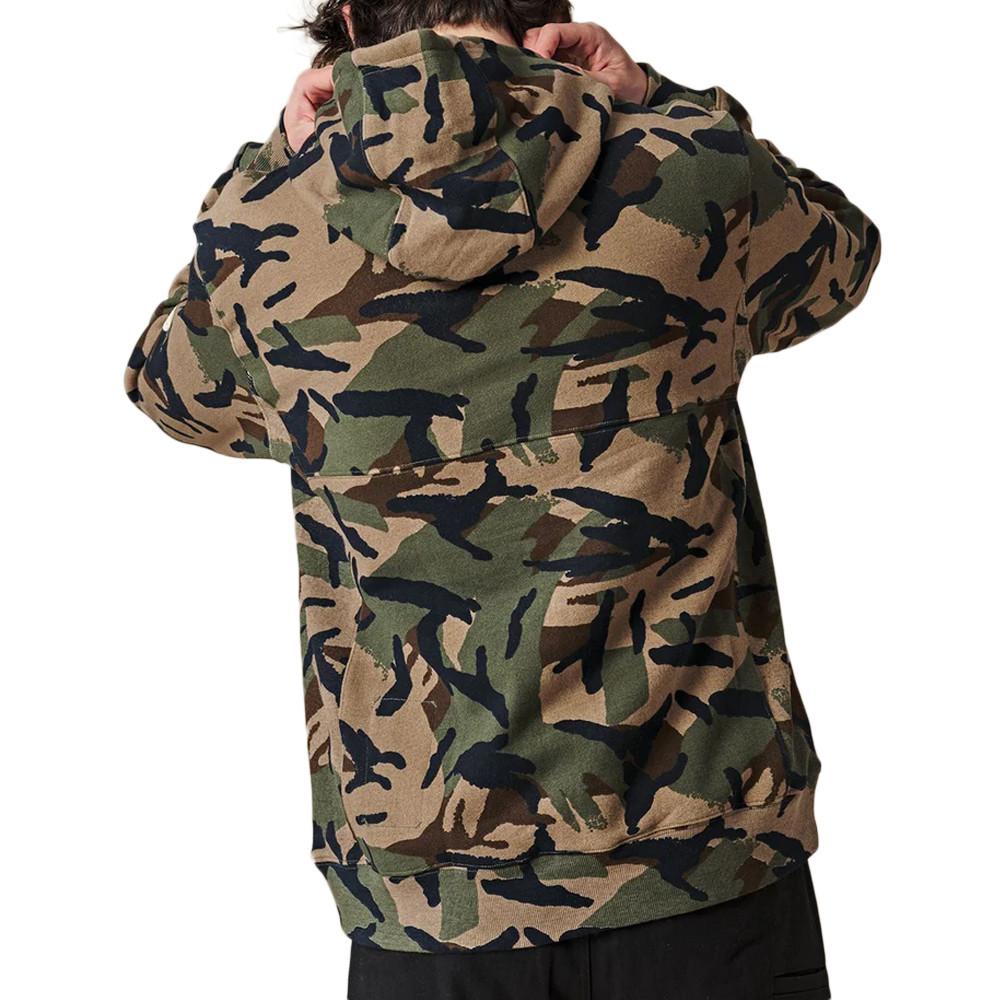 Globe Sweat à Capuche Imprimé Camouflage Homme Globe Burly