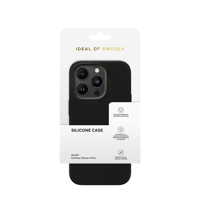 iPhone 14 Pro Silikon Hülle Case Recycled (IDSICSI23-I2261P-01) - Schwarz