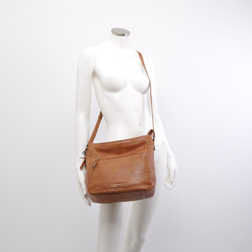 Berba Scotch Crossbody Tas Cognac