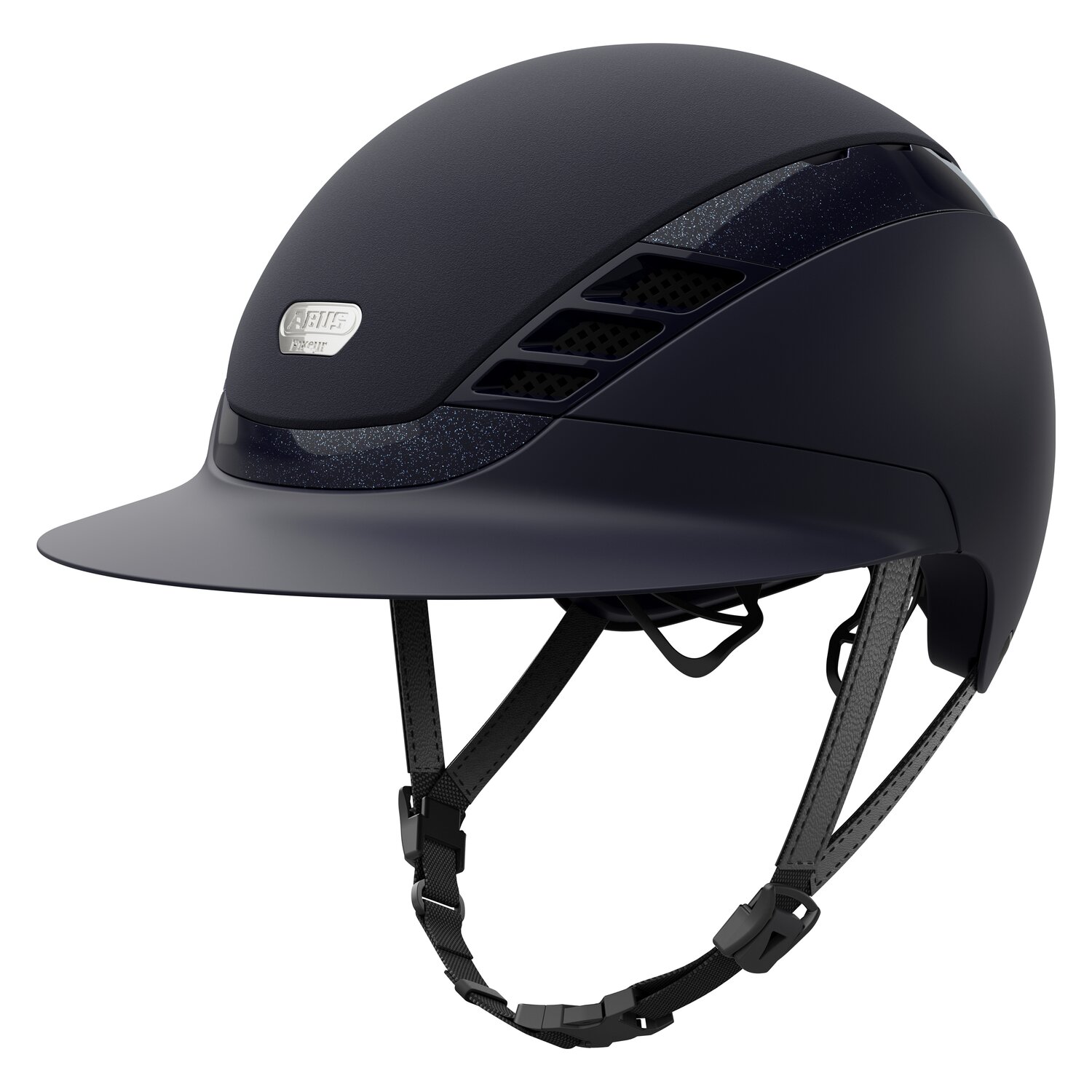 ABUS PIKEUR Reithelm AirLuxe Supreme Lady Vizor  - midnightblue