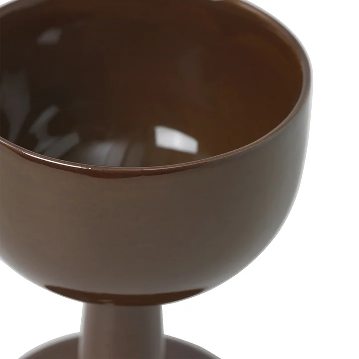 Ferm Living - Floccula Weinglas, braun