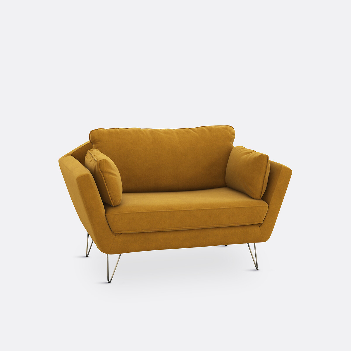 LA REDOUTE INTERIEURS<br>Poltrona XL em fluweel Topim