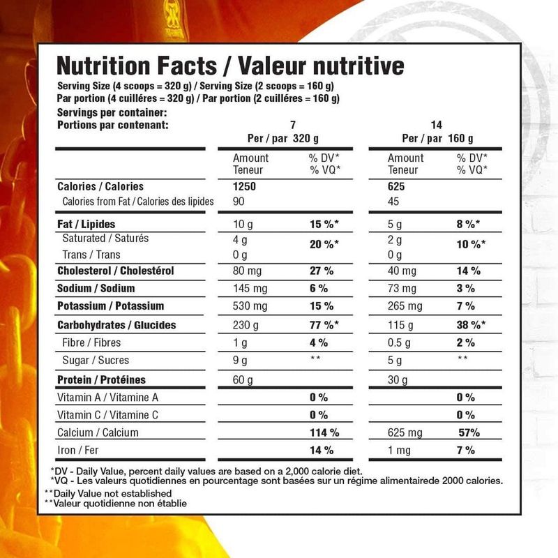 Interactive Nutrition Mammoth Mass 2500 Cookies Weight Gainer / Mass Gainer 6 (21 shakes)