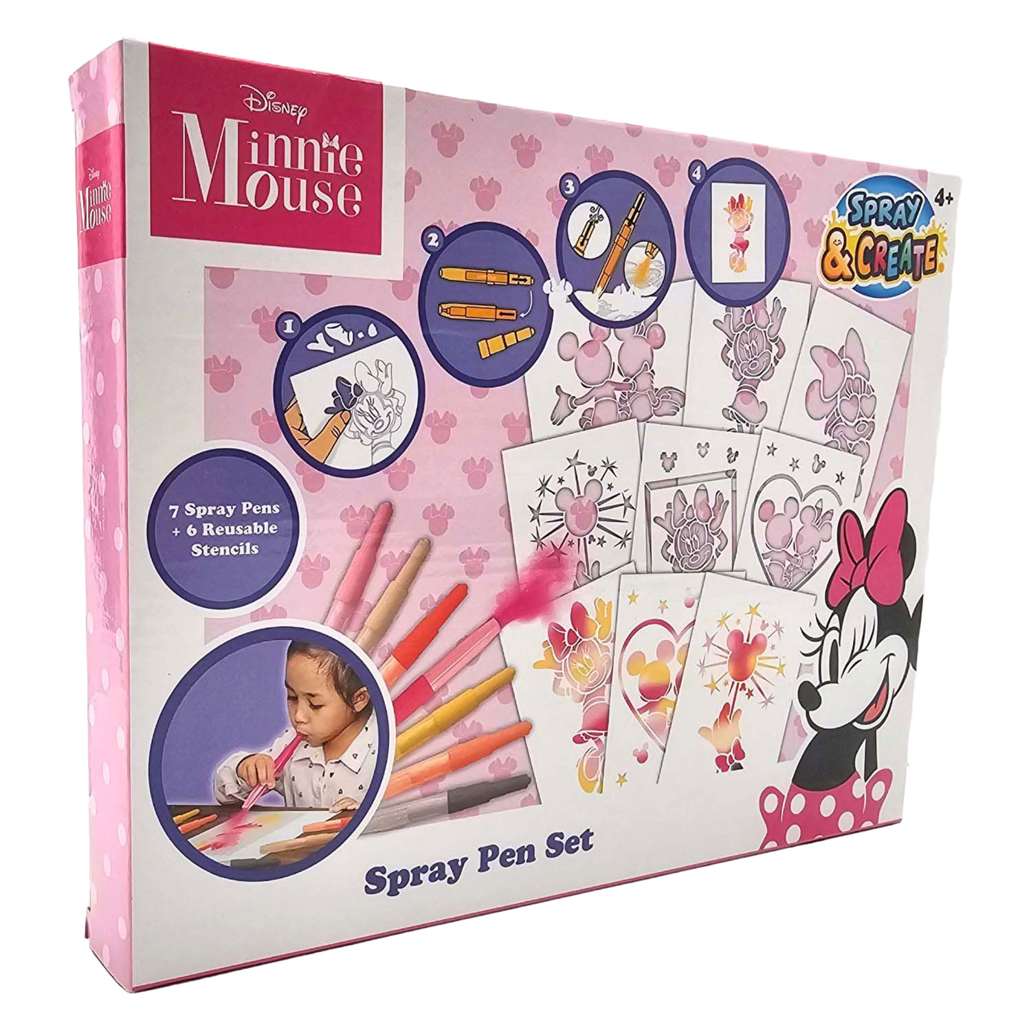Minnie Mouse Blaaspennen Set