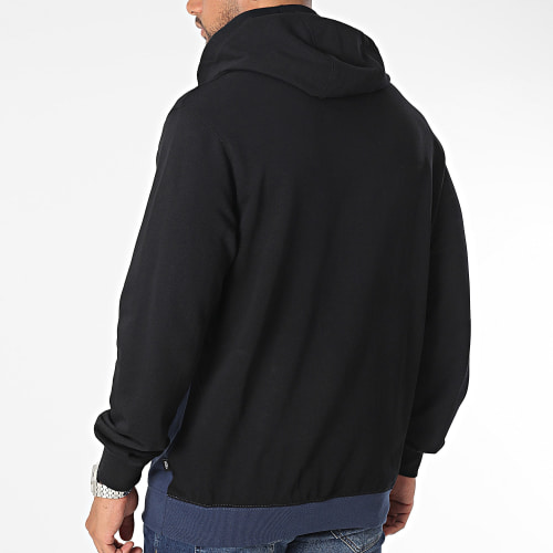 Sweat Capuche Sidestripe Block Po 007FX Bleu Marine Noir