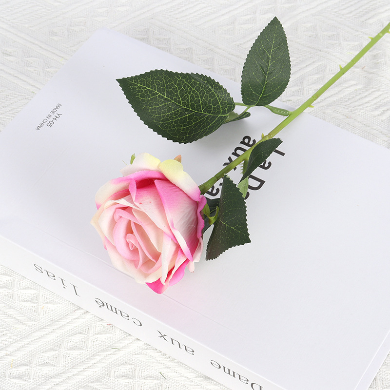 (10er Set) Romantische Deko Rosen Party Accessoire Kunstblumen Rosenstrauss für Hochzeiten / Valentinstag - Rosa