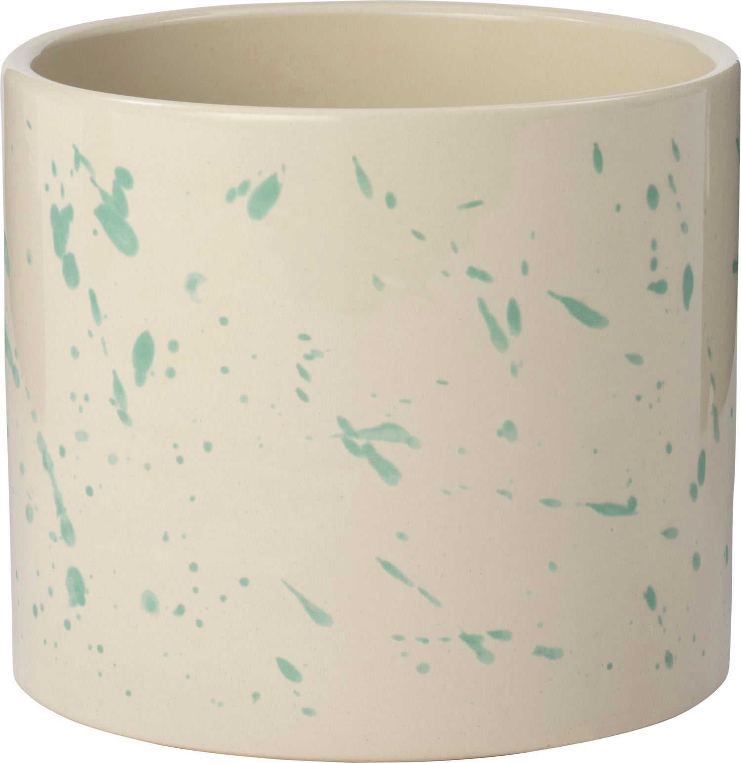 Intratuin bloempot Veau wit / blauw D 13 H 11 cm