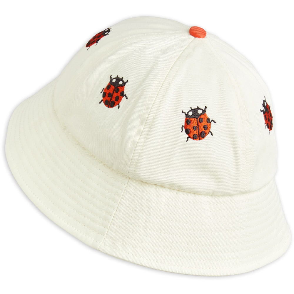 Køb Mini Rodini Offwhite Ladybug Embroidery Solhat
