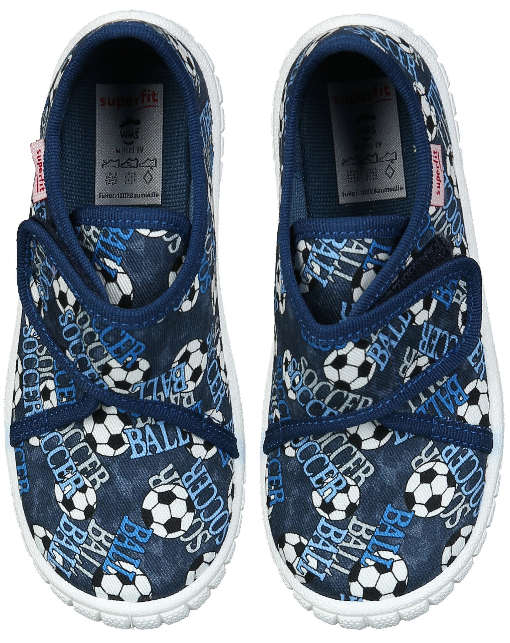 Klett-Hausschuhe BILL SOCCER in in blue/white