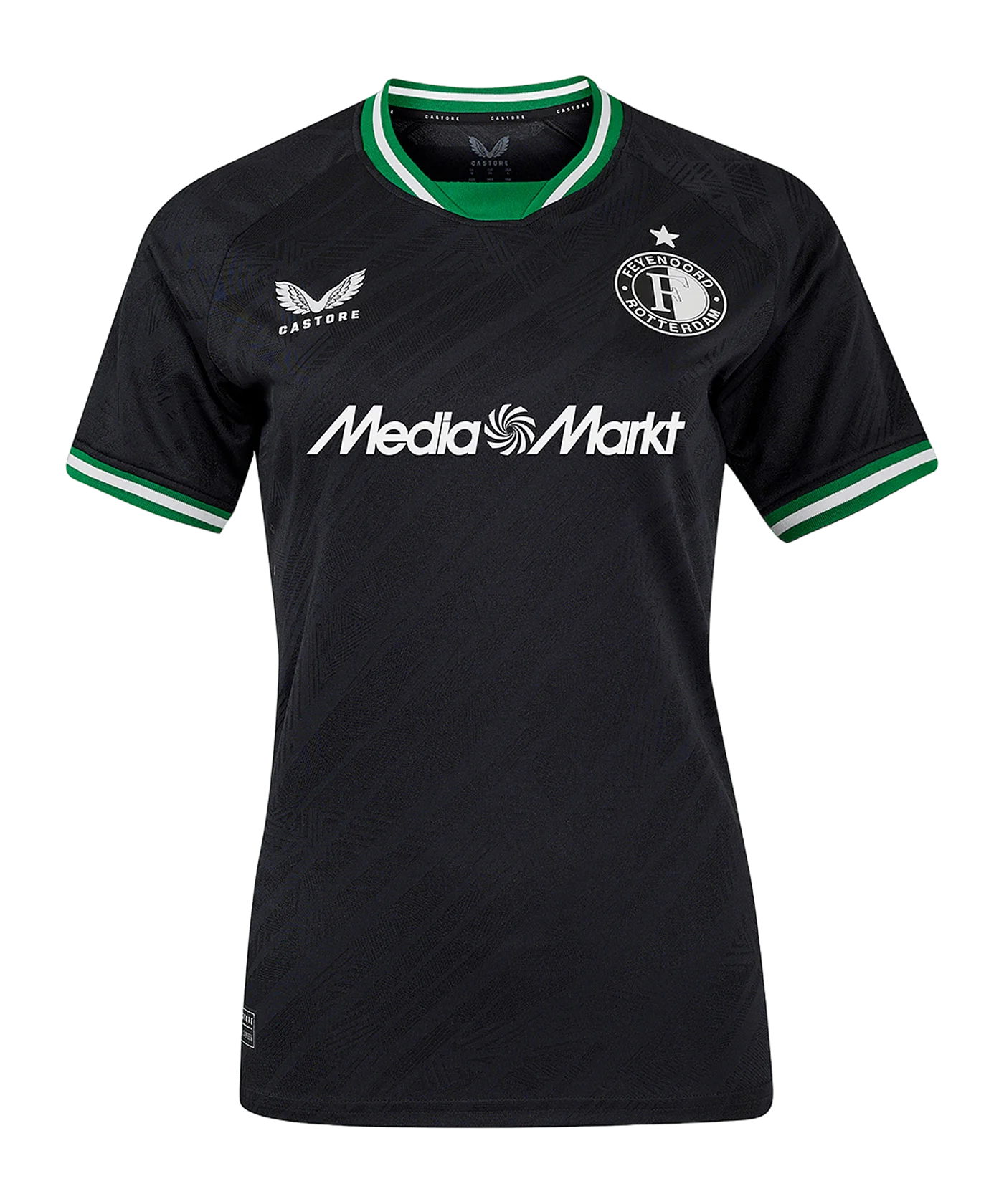 Castore Feyenoord Rotterdam Trikot Away 2024/2025 Kids Schwarz F010