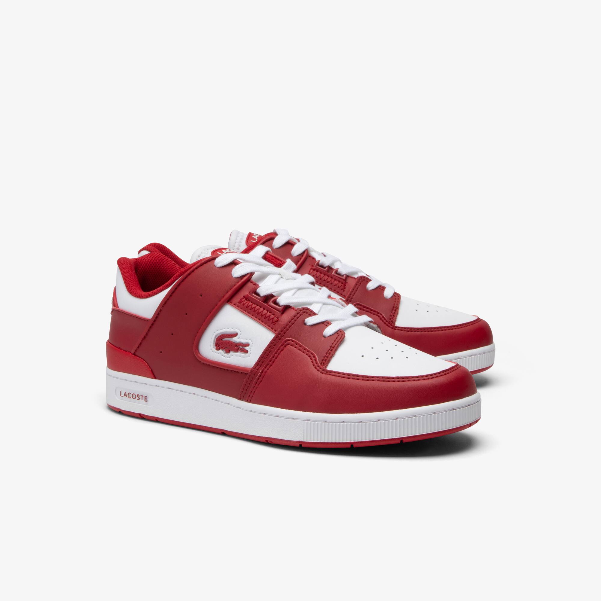Sneakers Court Cage homme en cuir Sneakers - Rouge - Lacoste - Homme