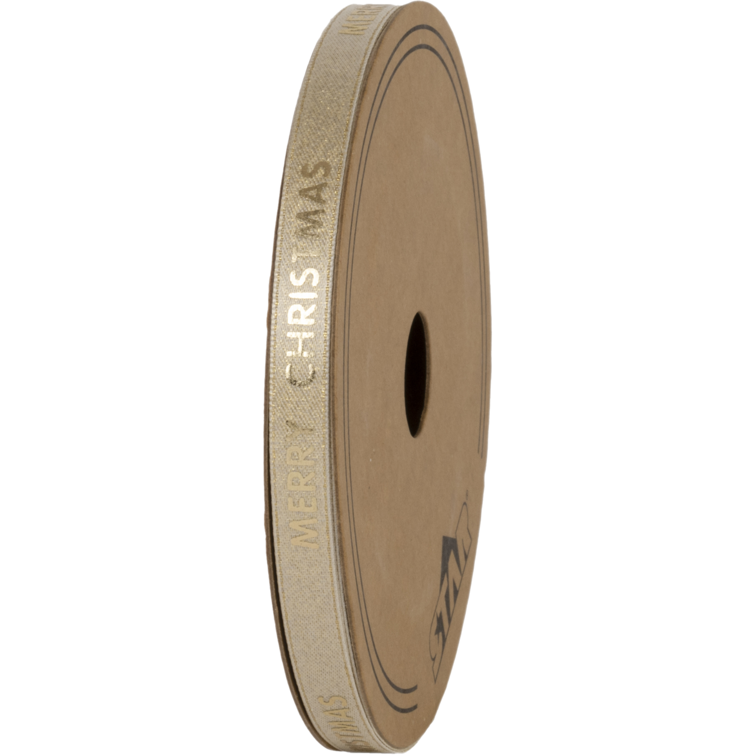 Lint, 10mm, 30m, Carol Merry Christmas, PP, ivoor