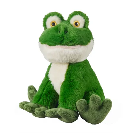 Bauer Frosch sitzend: Kuscheltier aus softem Plüsch, 20 cm