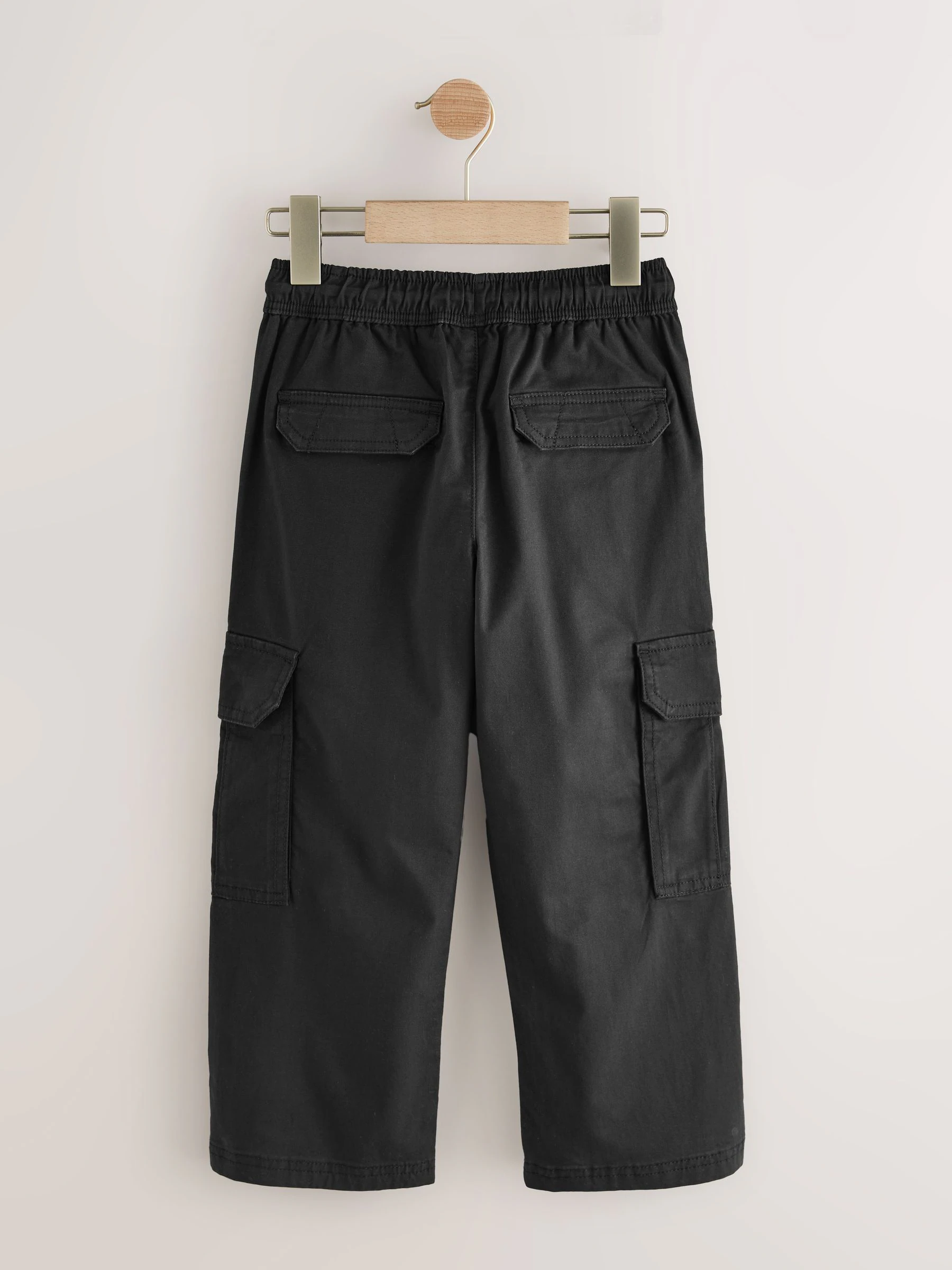Zwart - Woven Cargo Trousers (3-16yrs)