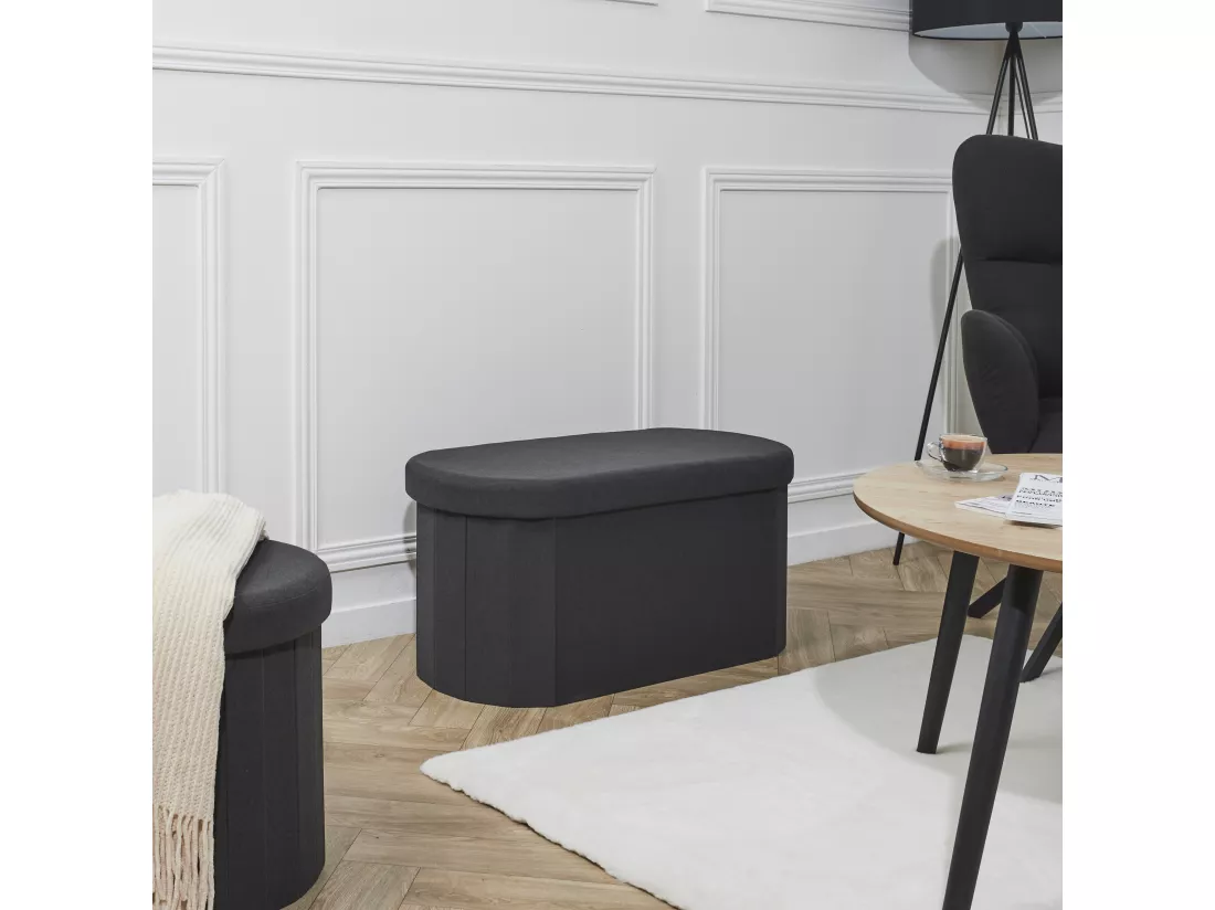 Coffre Banc Pliable Noir Pills M2