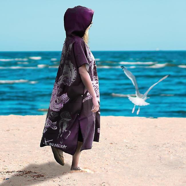 KANUMERA - PONCHO MICROFIBRE FEMME