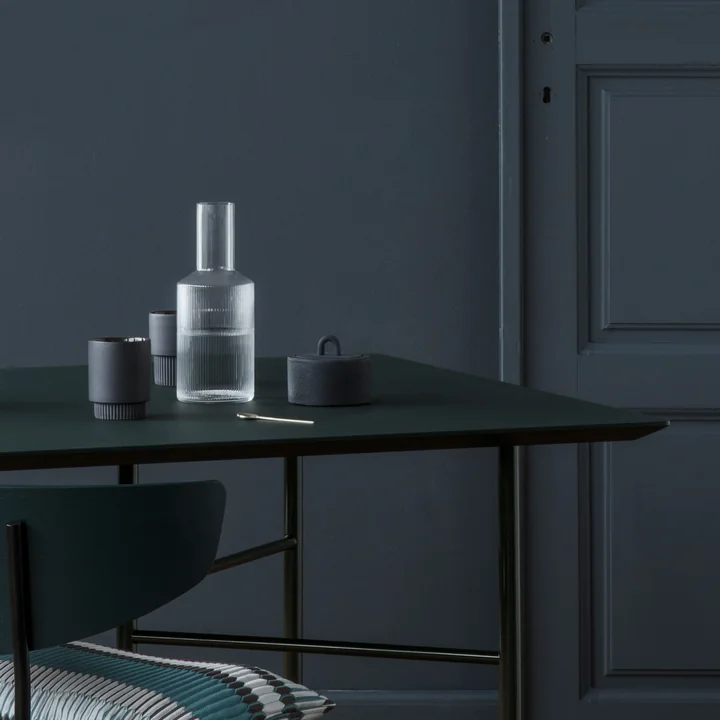 Ferm Living - Ripple Milchkaraffe, 0,4 l, frosted