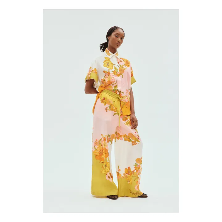Alémais Chemise Silas Lin | Vert anis