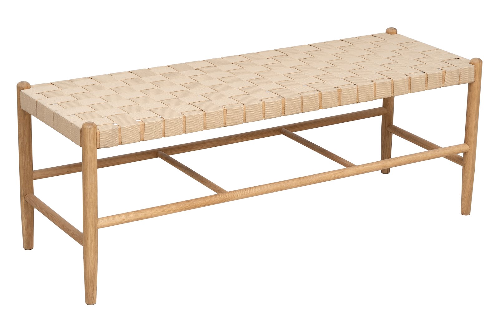 Aspen benk Natur eik oljet str 120x42x46cm