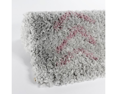 Etnisch tapijt, grijs/roze, 160x230 cm