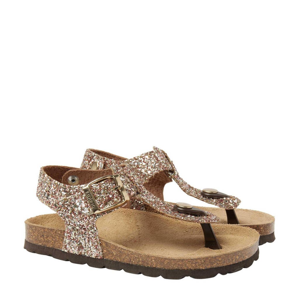 Kipling Madonna 1sandalen met glitters champagne