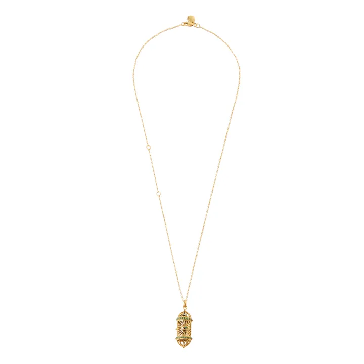 Bohemian Rhapsodie Paris Collier Aleph Emeraude | Vert