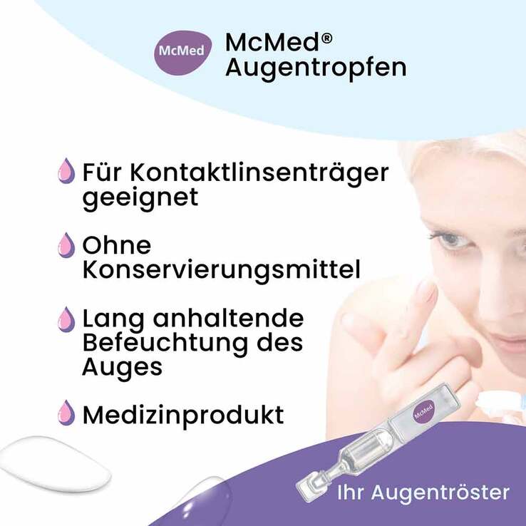 Mcmed Augentropfen Einzeldosispipetten, 15X0.35 ml