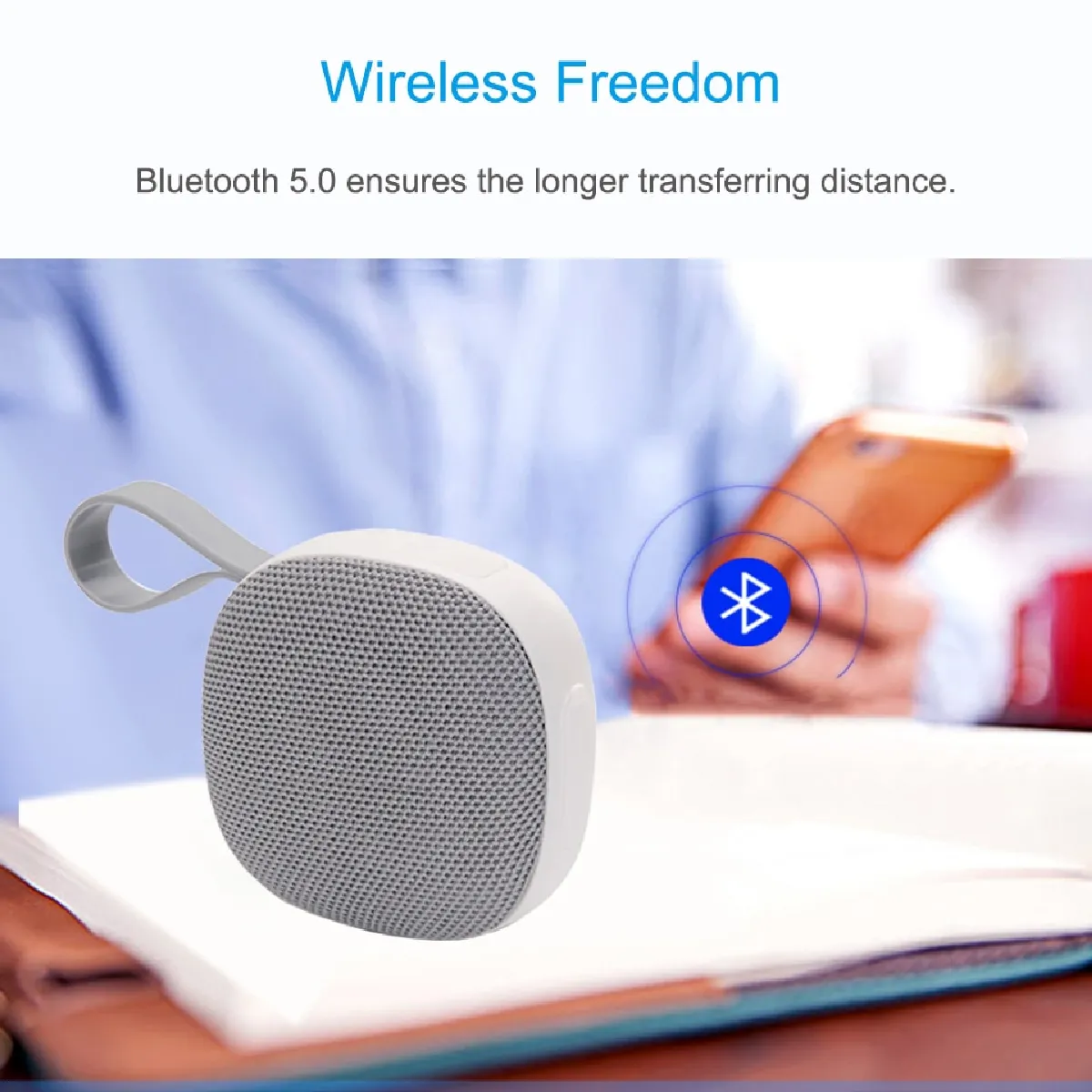 Universal Enceinte Bluetooth portable - Gris